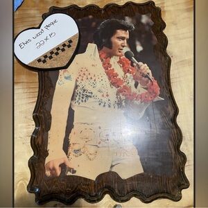 Elvis Presley wooden plaque